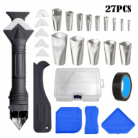 27pcs Caulking Tool Kit 6 In 1 Silicone Caulking Tools Caulking Finishing Tools Home Diy With Box