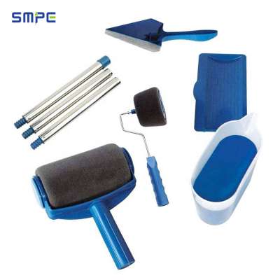 Sooner Tools Multifunctional 8P Paint Runner Set Seamless Flocking Cloth High Density Sponge Edger Corner Paint Roller Pro Brush