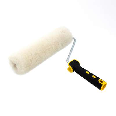 Custom wool brush rubber handle paint roller brush suitable for home decoration