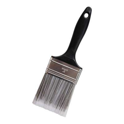 Plastic handle artificial synthetic paint stucco wall decoration long tapered filament paint brush