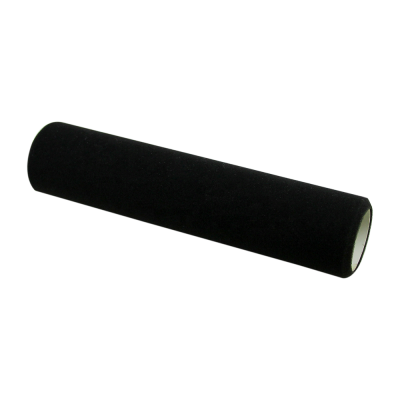 Black Imported High Density Foam Roller Cover Strong PVC Core High Capacity Sponge 10" Inch Length