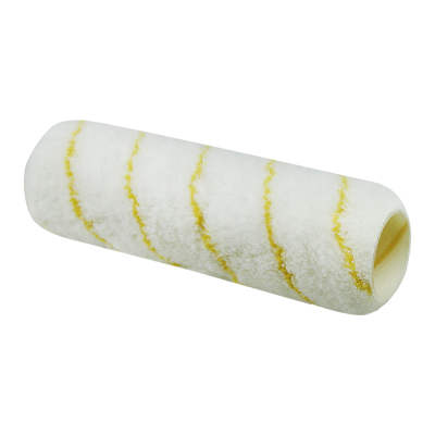 9" Single Yellow Strip Microfiber 1.8 Inch 44MM Core Diameter Roller Refill With 12MM Nap