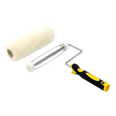 Wool brush 5 Wire Cage Heavy-duty Roller Frame rubber handle paint roller brush suitable for home decoration